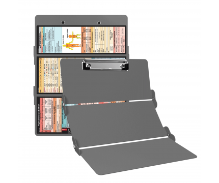 WhiteCoat Clipboard® Trifold - Silver Flight Medic Edition
